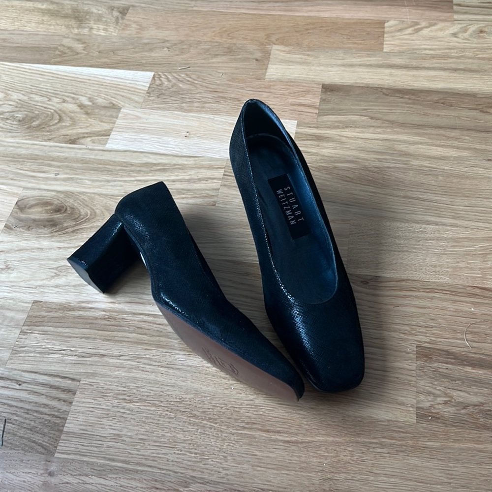 New Stuart Weitzman square toe pumps